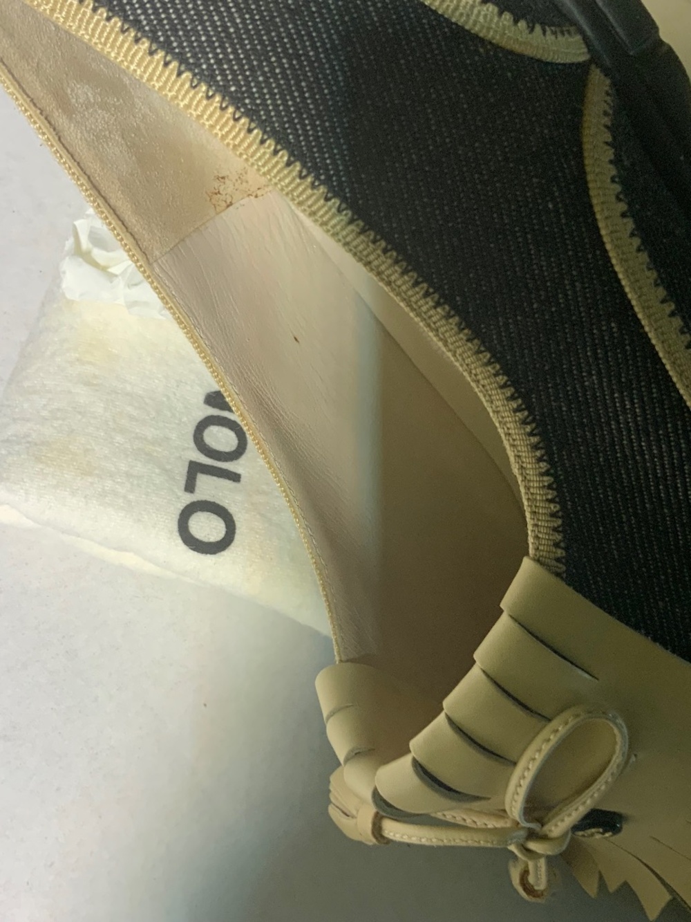 CHANEL LOGO FRINGED LOAFER - Picture 5 of 6